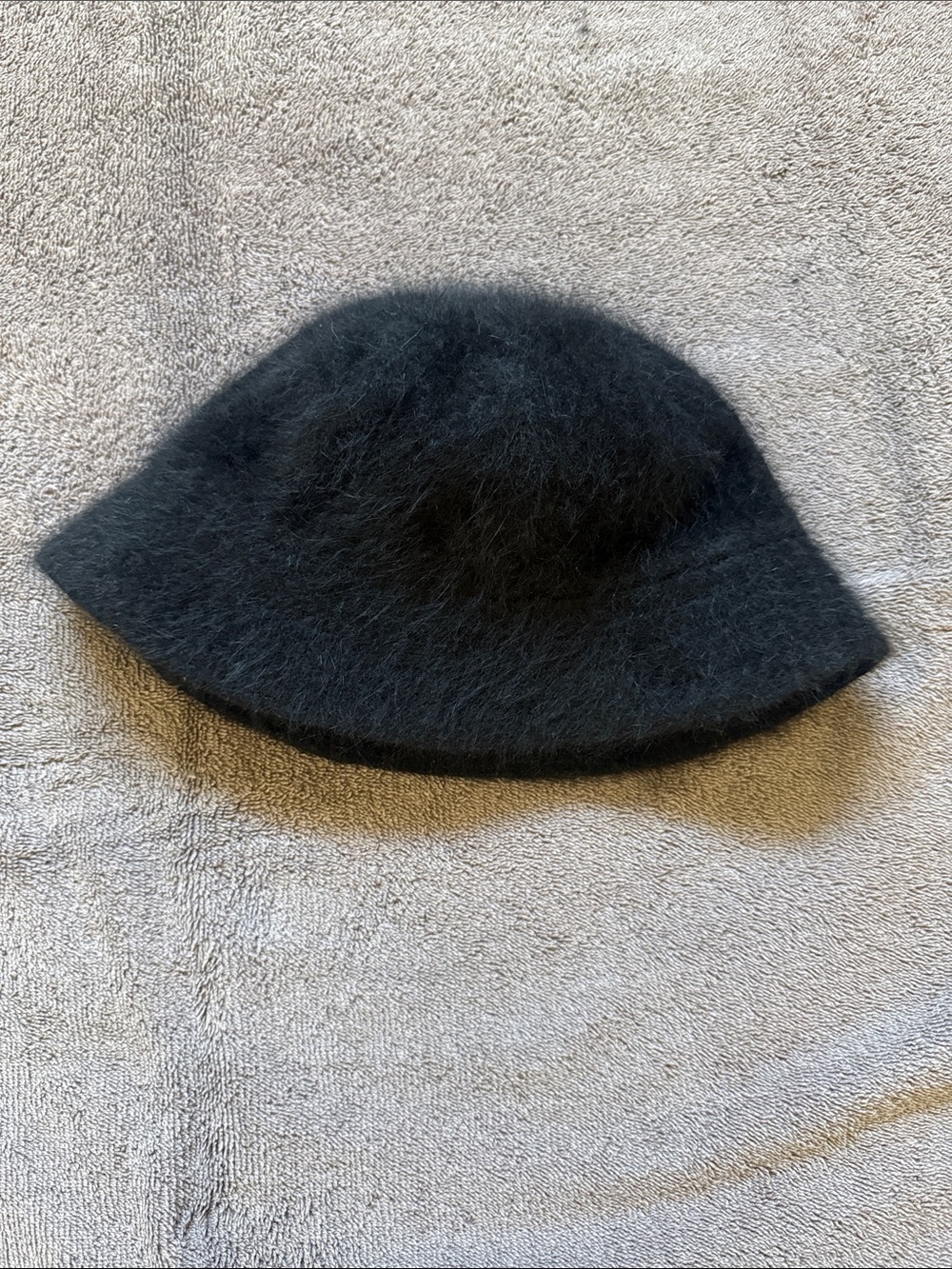 Wool Black Bucket Hat
